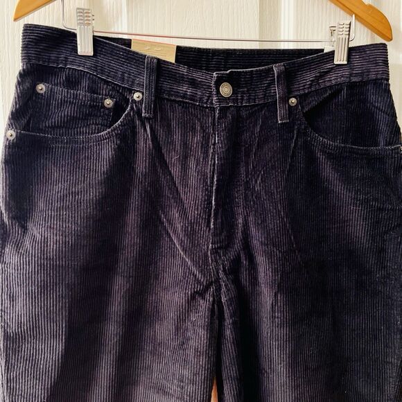 Levi's High Waisted Mom Jeans Women's 31 X 30 Corduroy Black Relaxed Tapered - Picture 2 of 13